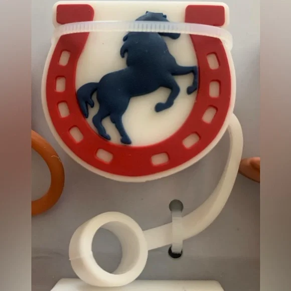 NWT Set of 6 - Sip With Color (SWC) Texas Themed Straw Toppers - Picture 4 of 5